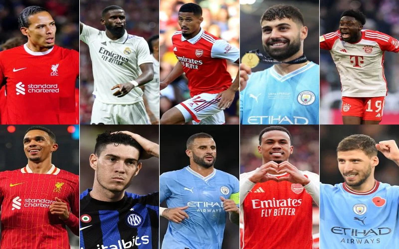Bất ngờ với 10 cầu thủ xuất sắc nhất Châu Âu hiện nay