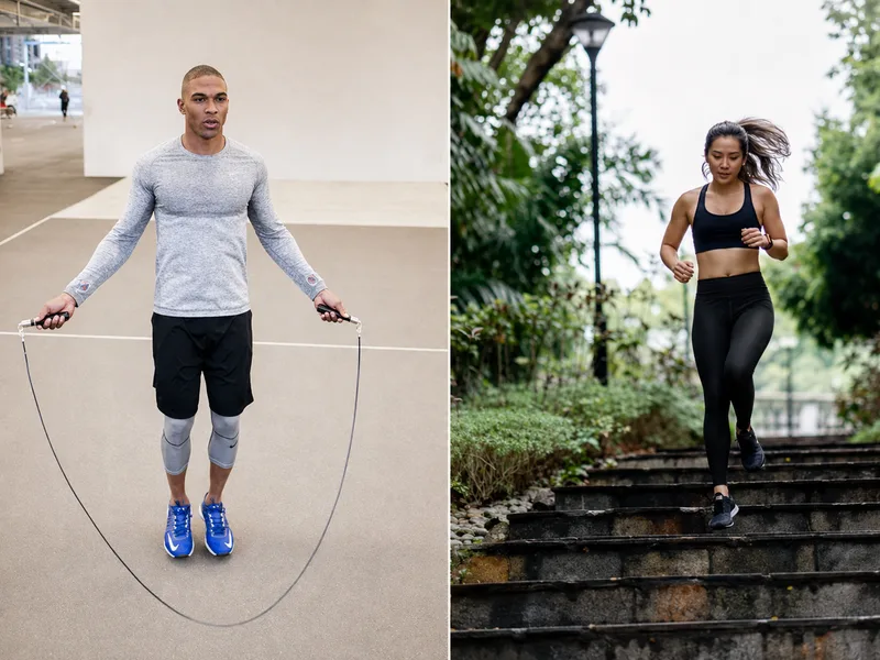Người tập có thể lựa chọn cardio ít tác động hoặc tác động cao tùy thể trạng và mục tiêu